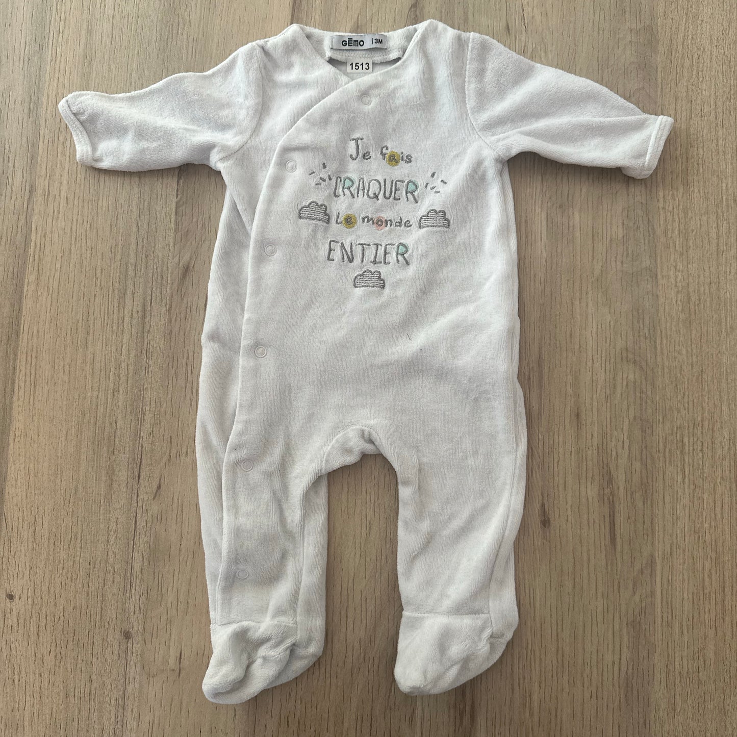 Pyjama Gémo : 3 mois