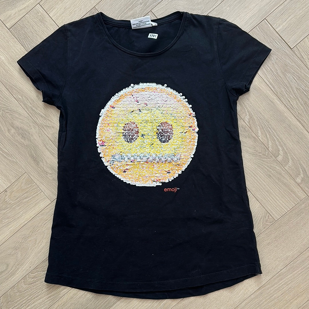 T-shirt emoji avec sequin magique : 13 ans