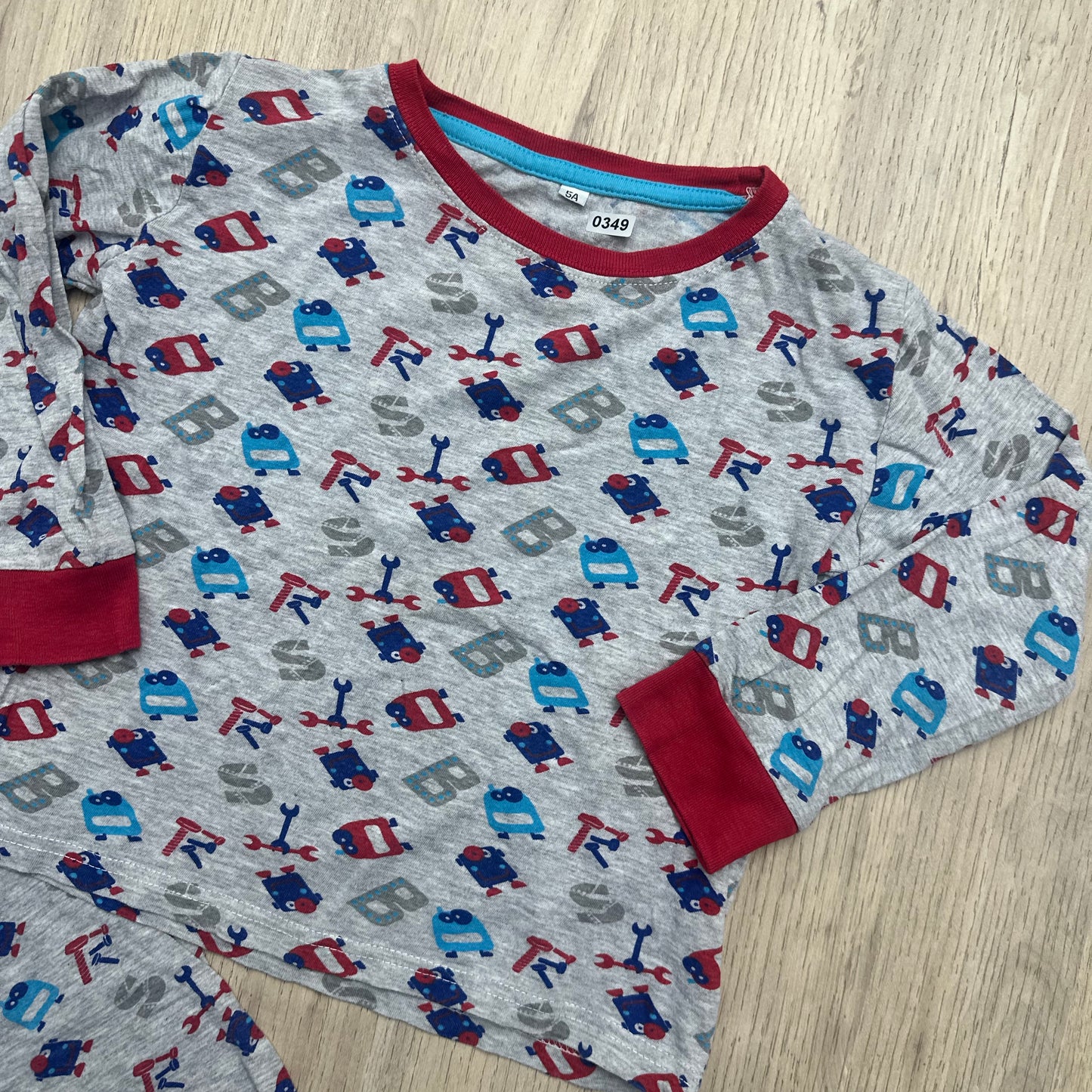 Pyjama petit robots : 5 ans