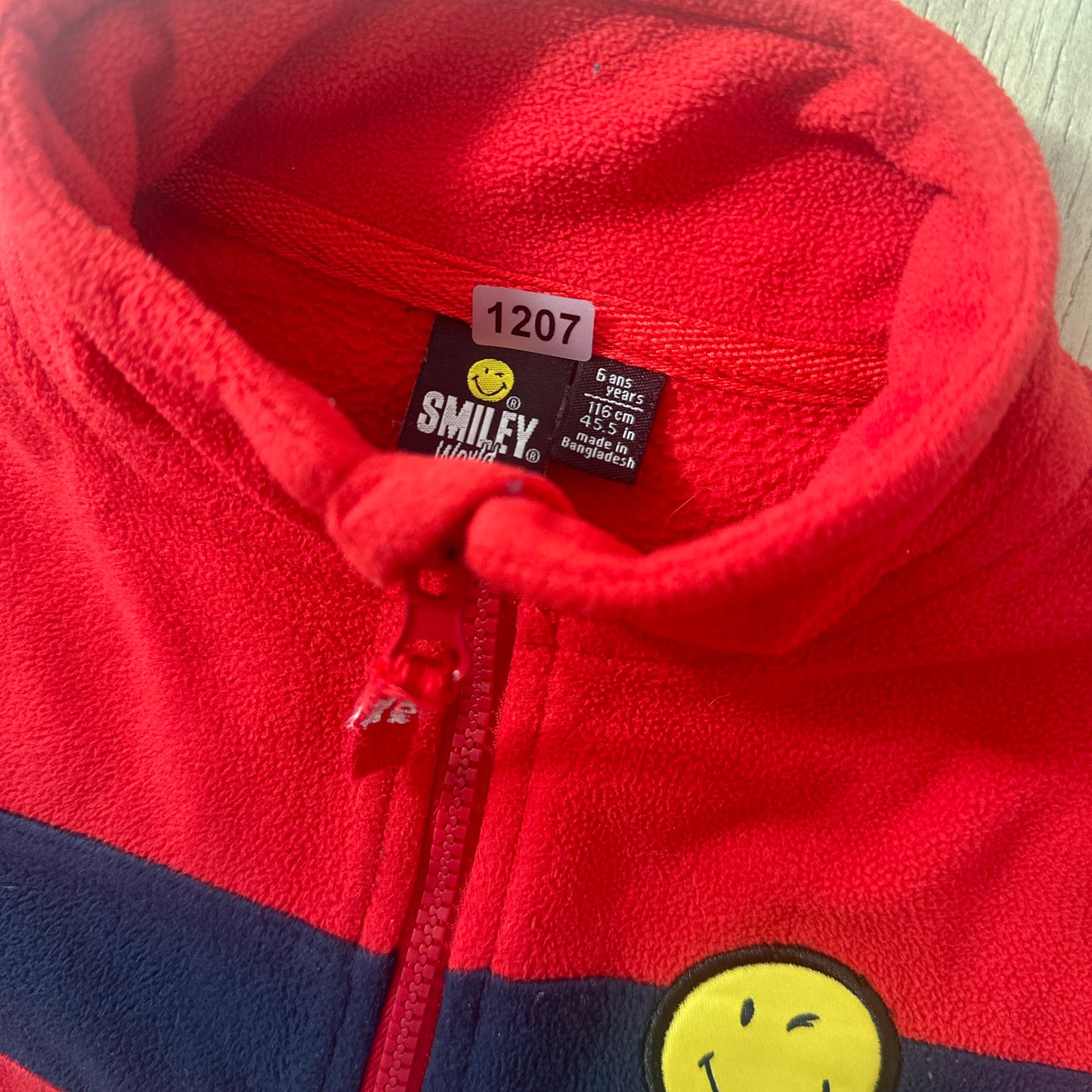 Pull smiley : 6 ans