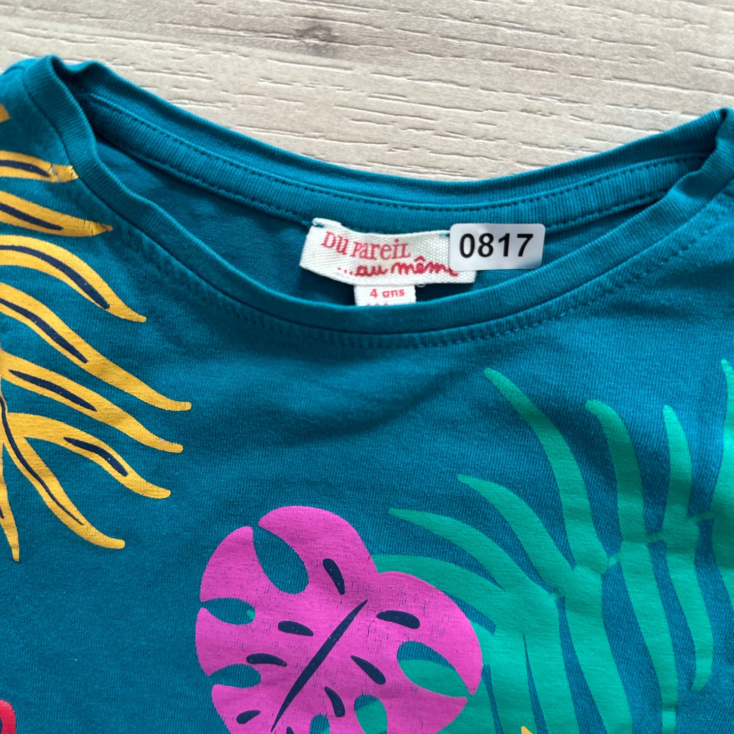 T-Shirt Du Pareil au même : 4 ans