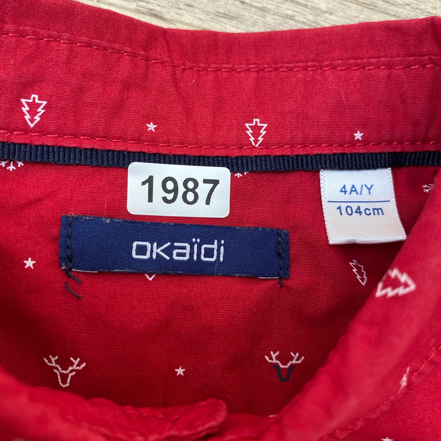 Chemise Okaïdi : 4 ans