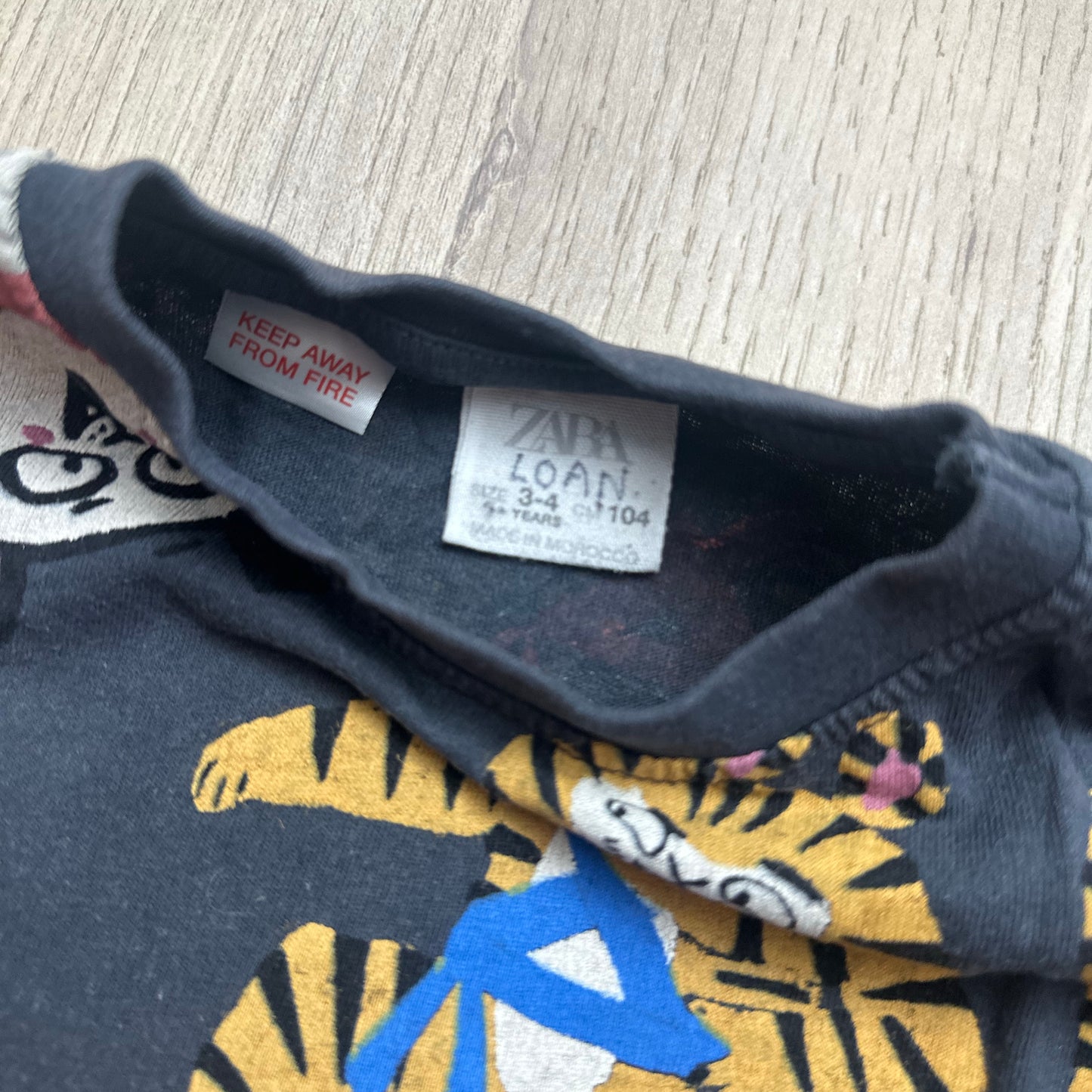 T-Shirt Zara : 4 ans