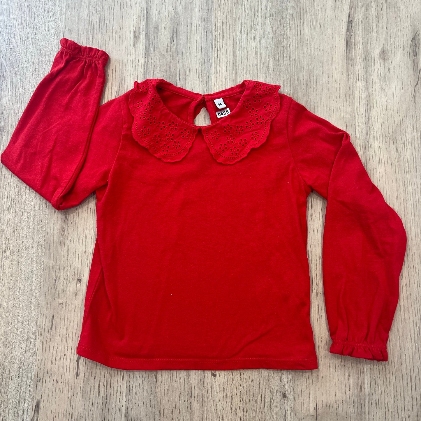 T-Shirt col Claudine : 5 ans
