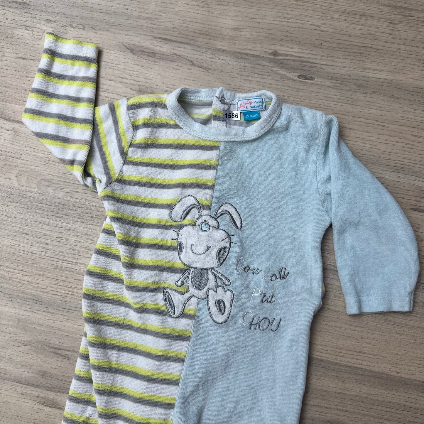Pyjama Manon b Valentin : 12 mois
