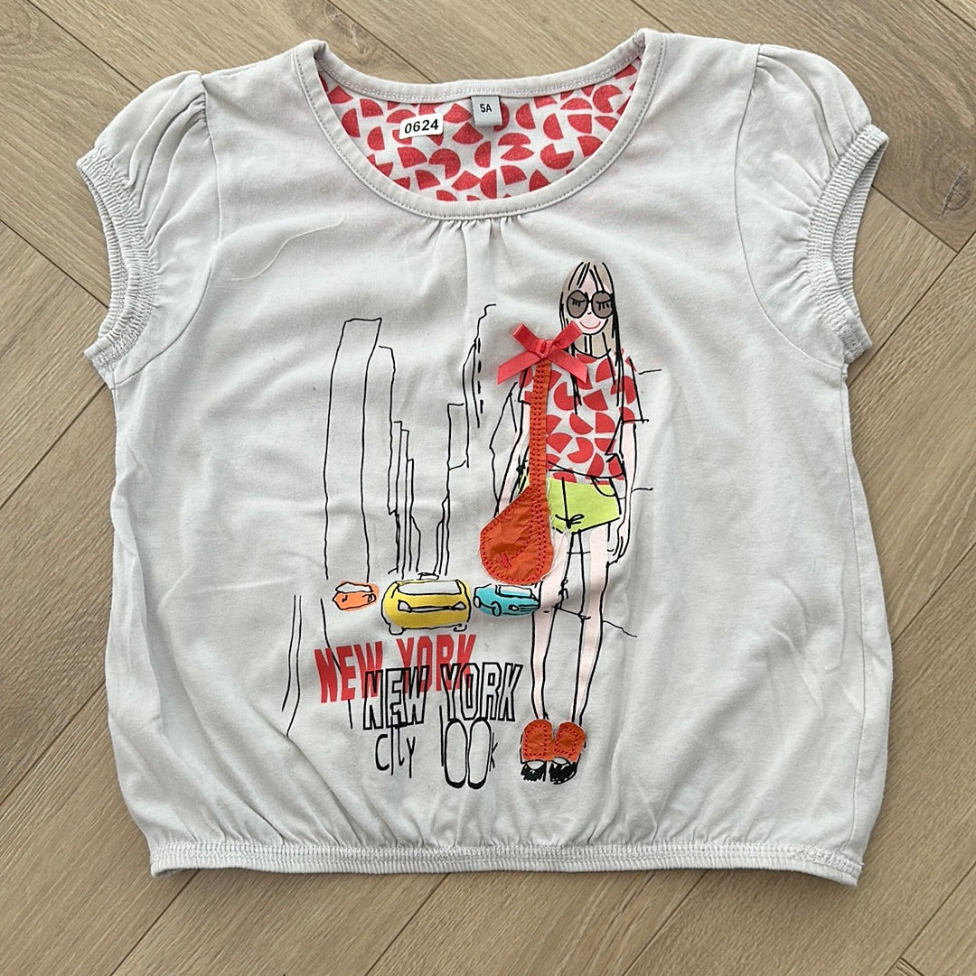 T-shirt fille : 5 ans