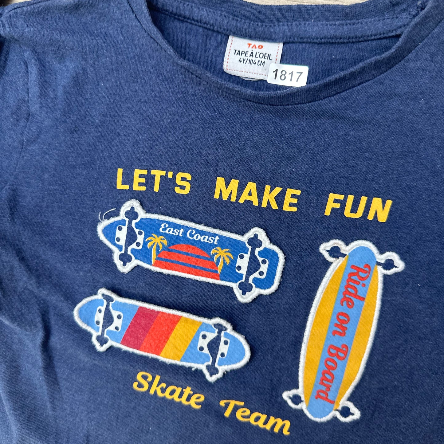 T-Shirt Tape à l'oeil : 4 ans
