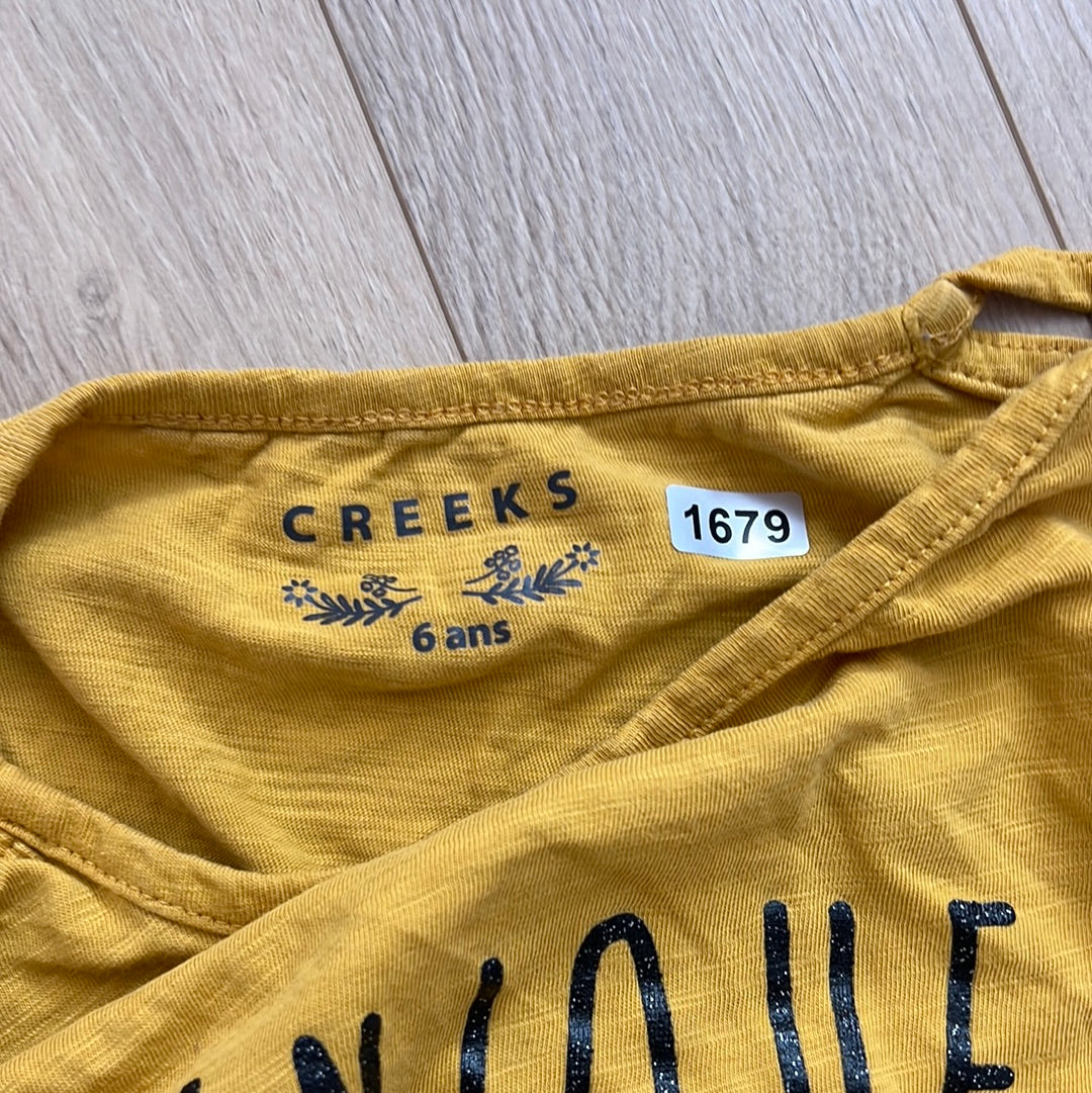 T-shirt creeks : 6 ans