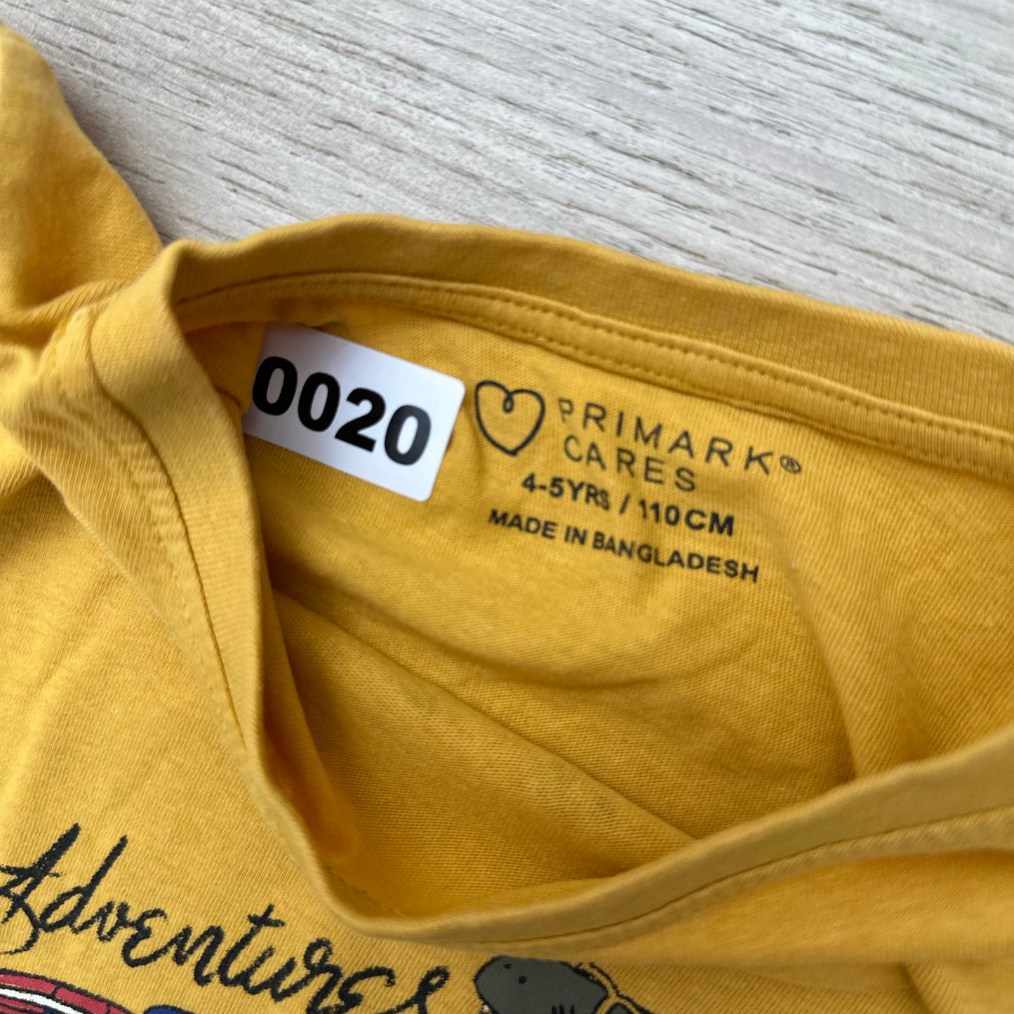 T-Shirt Primark : 5 ans