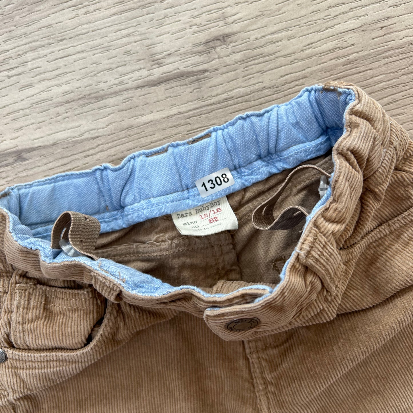 Pantalon Velours Zara : 18 mois