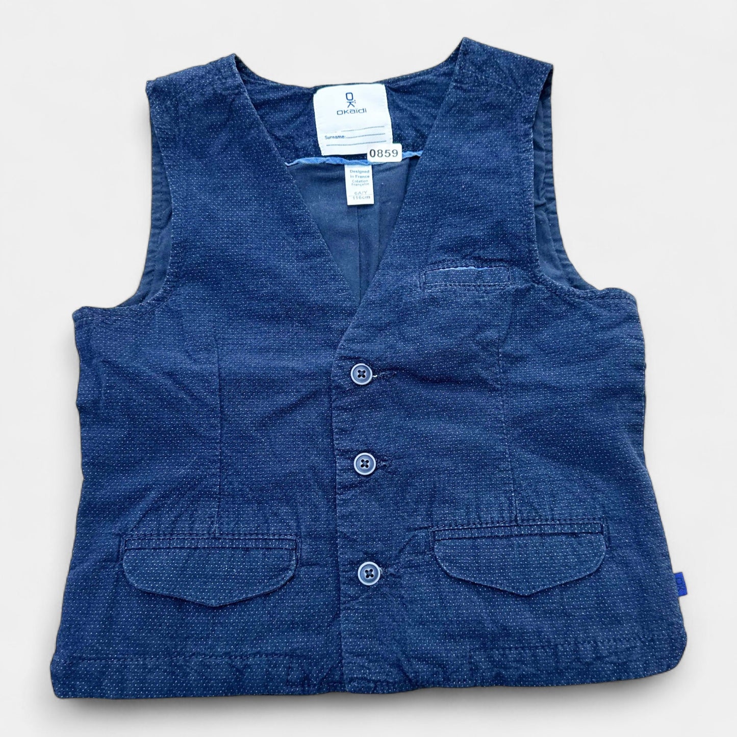 Gilet Okaïdi : 6 ans