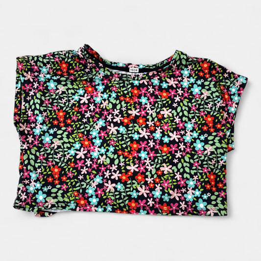 T-Shirt court fleuri : 12 ans
