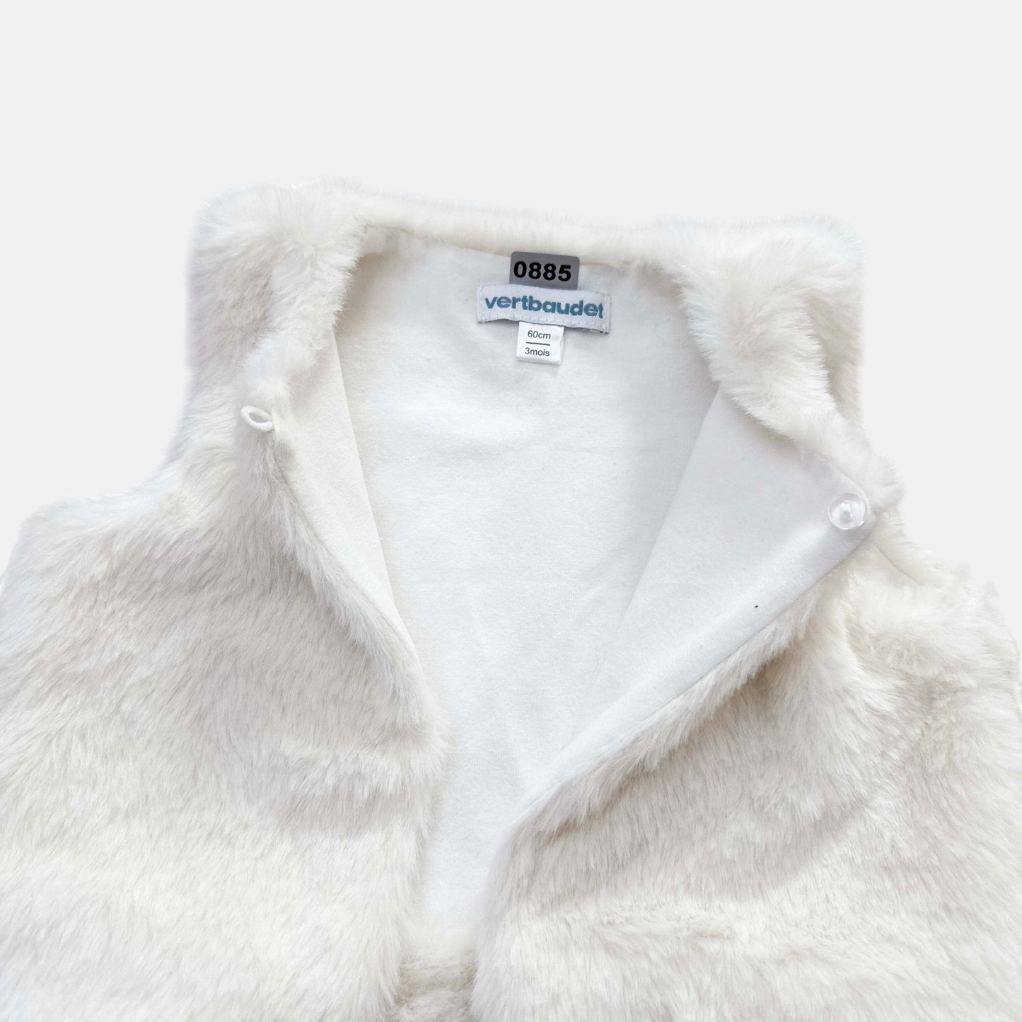 Gilet poilue sans manche Verbaudet : 3 mois