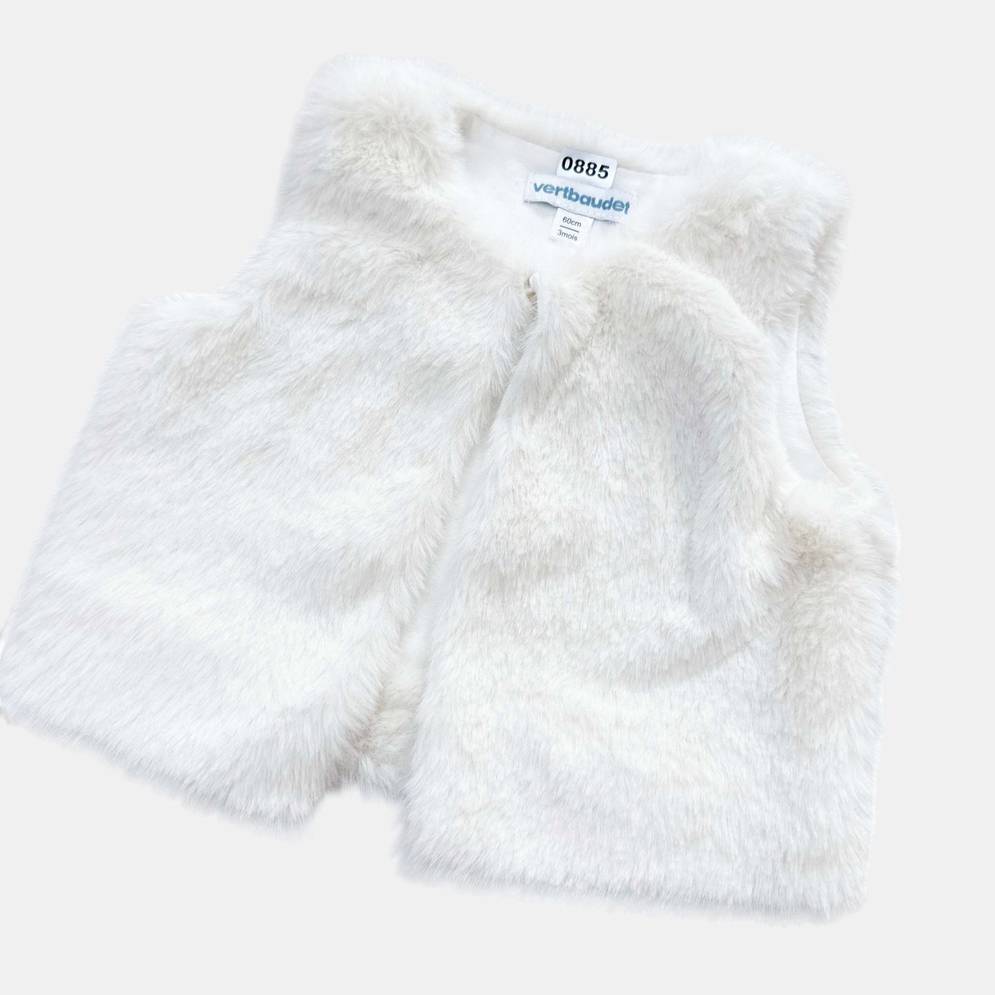 Gilet poilue sans manche Verbaudet : 3 mois