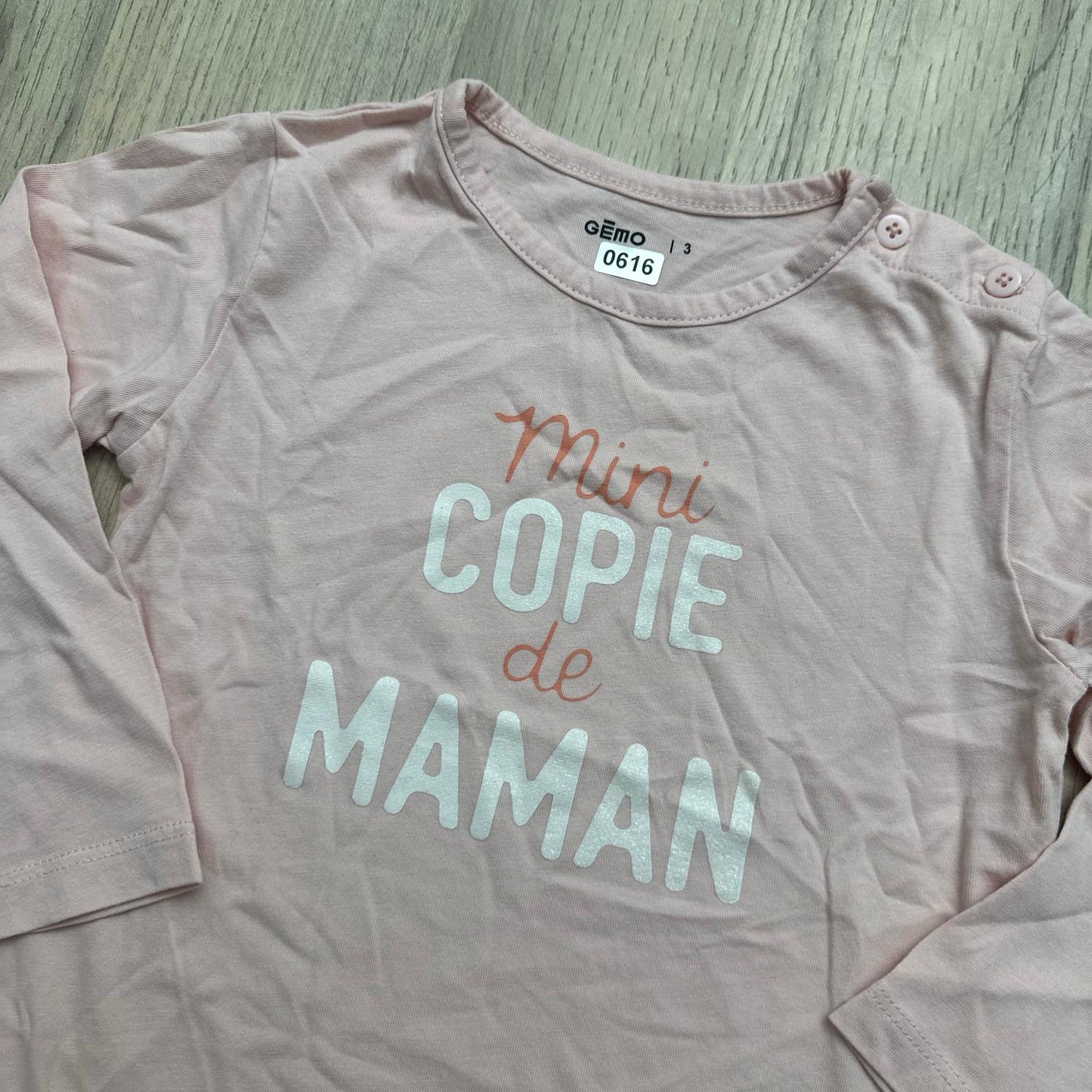 T-Shirt Gémo : 3 ans