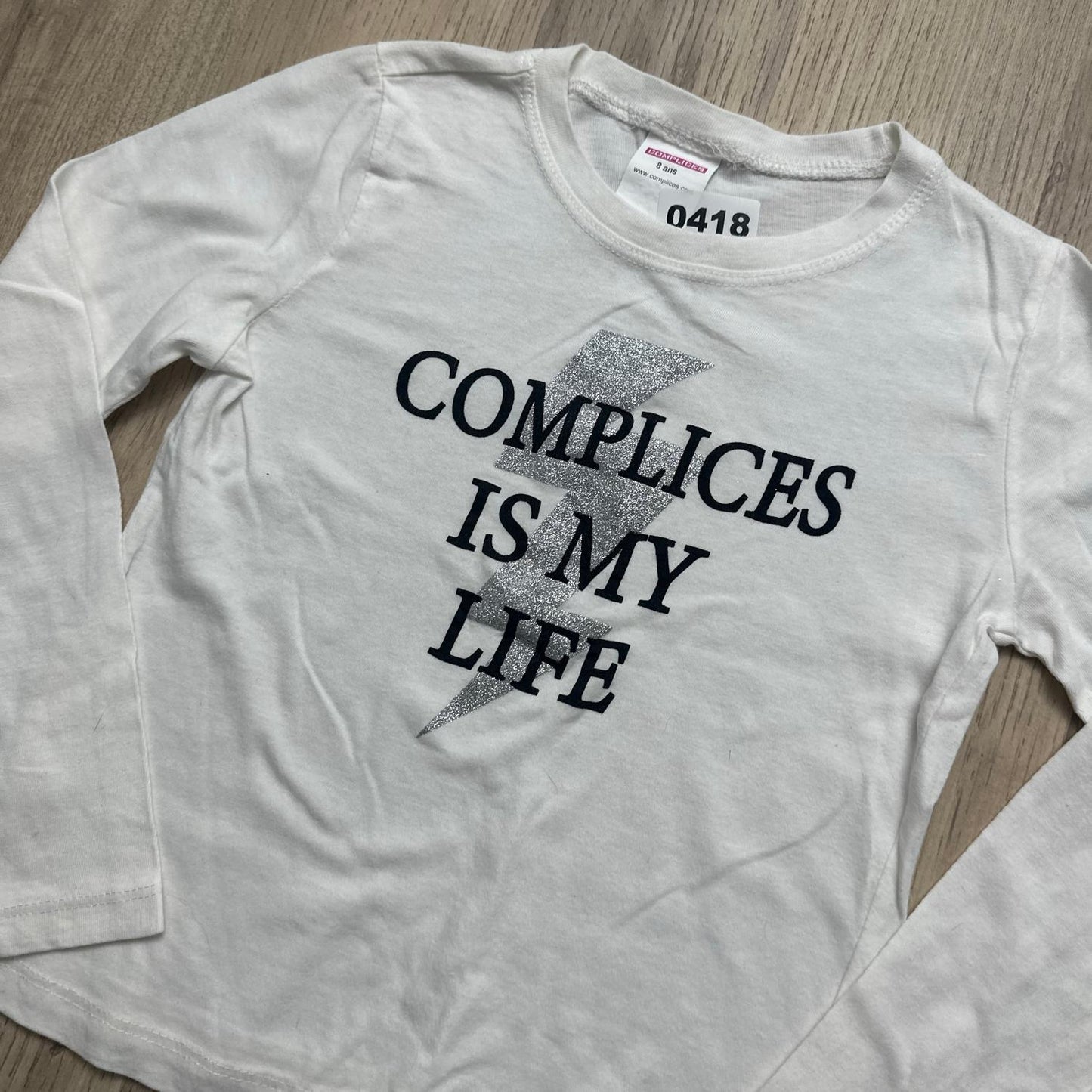 T-Shirt Complices : 8 ans