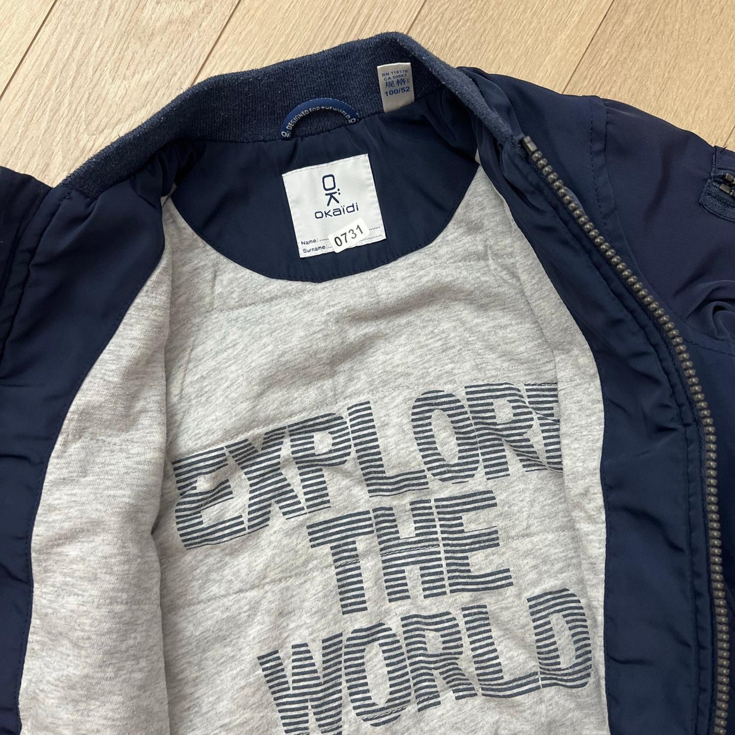 Blouson Okaïdi : 3 ans