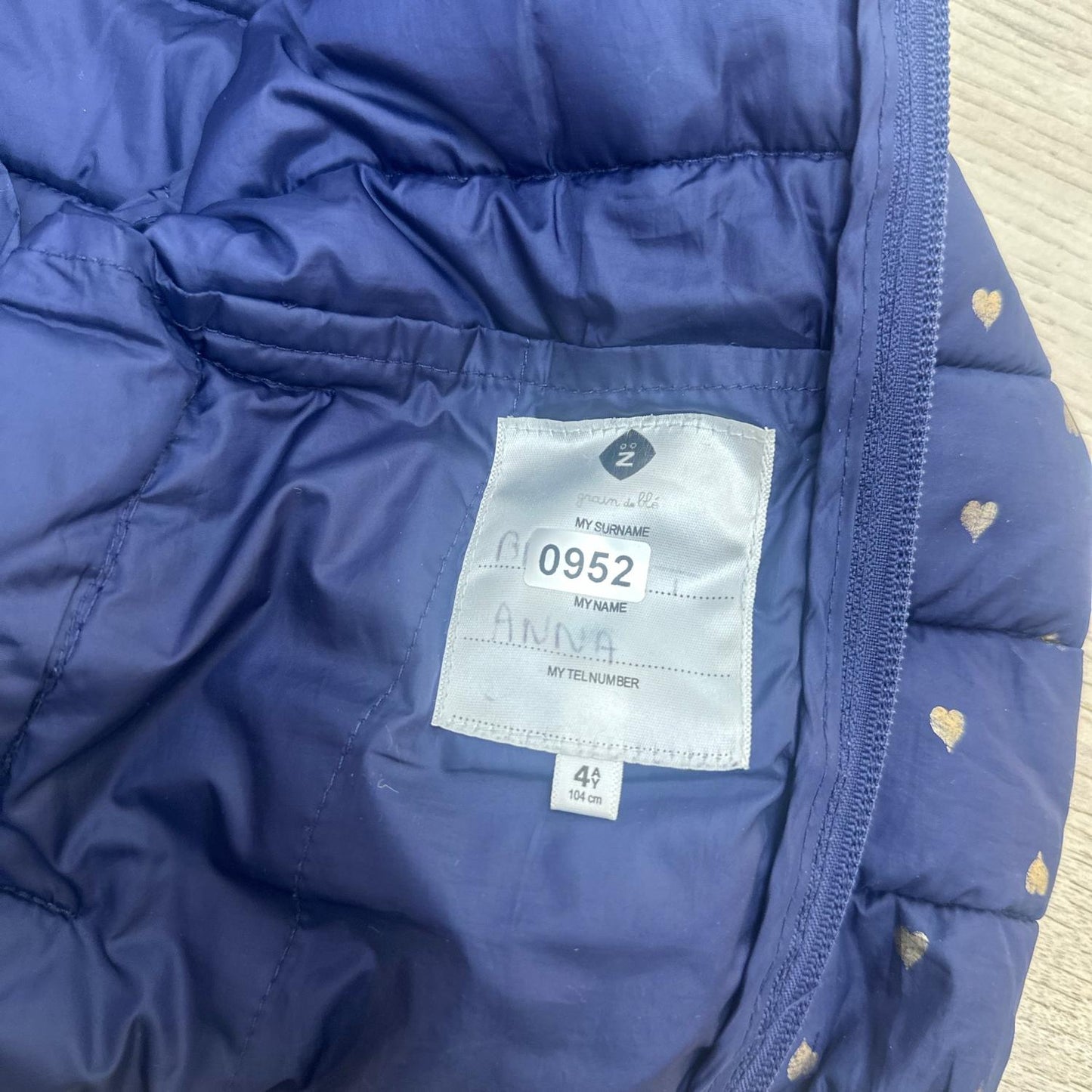 Doudoune fine Z : 4 ans