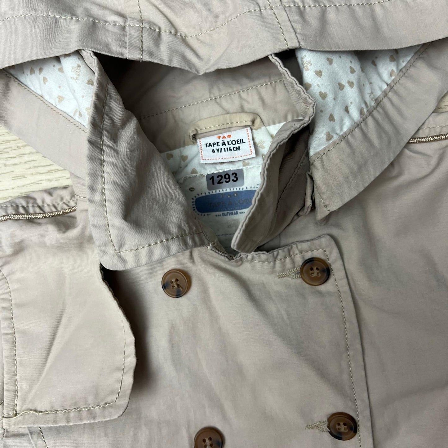 Imperméable Tape à l'oeil : 6 ans