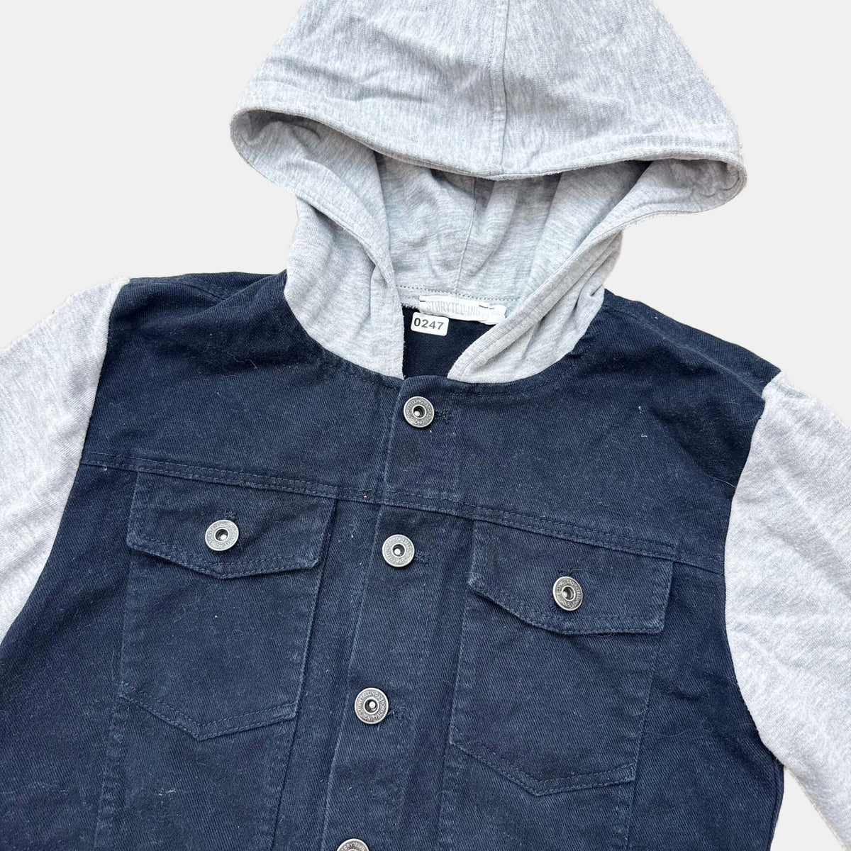 Veste jeans capuche Storytelling : 10 ans