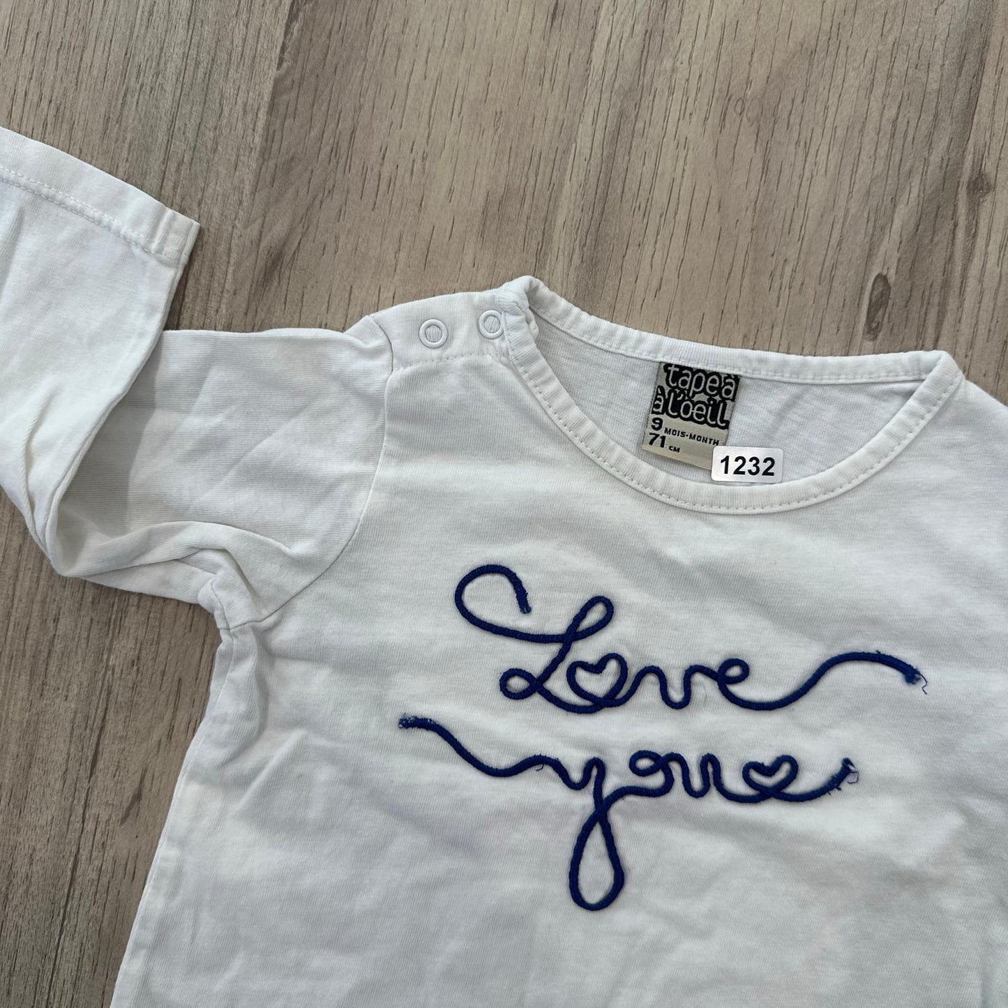 T-Shirt Tape à l'oeil : 9 mois