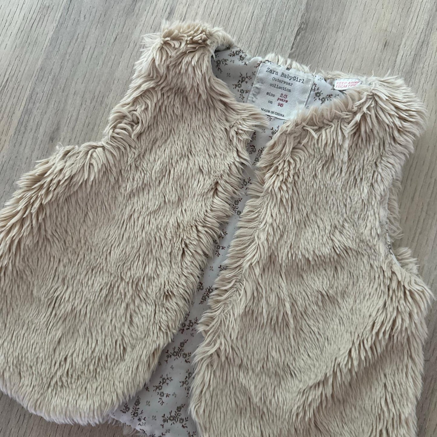 Gilet Zara : 3 ans