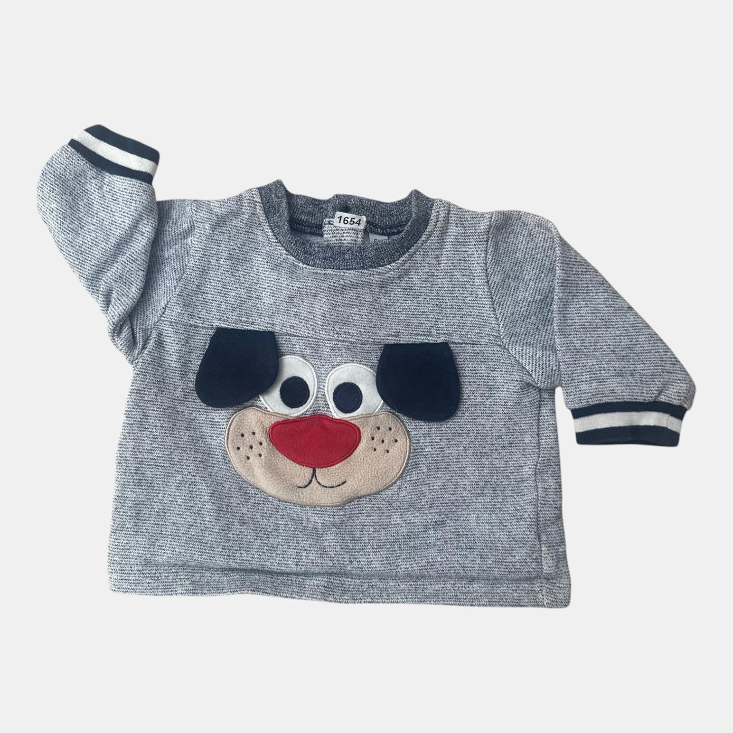Pull garçon petit chien : 6 mois