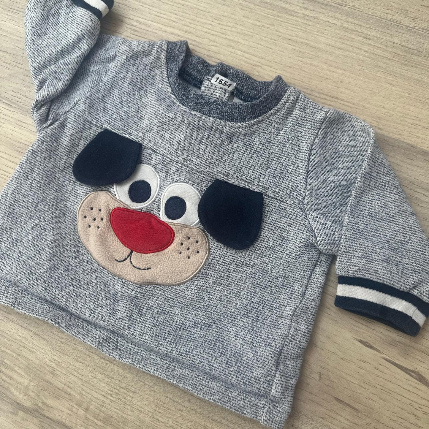 Pull garçon petit chien : 6 mois