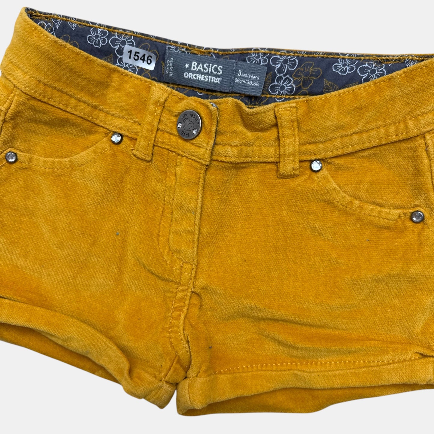 Short velours Orchestra : 3 ans