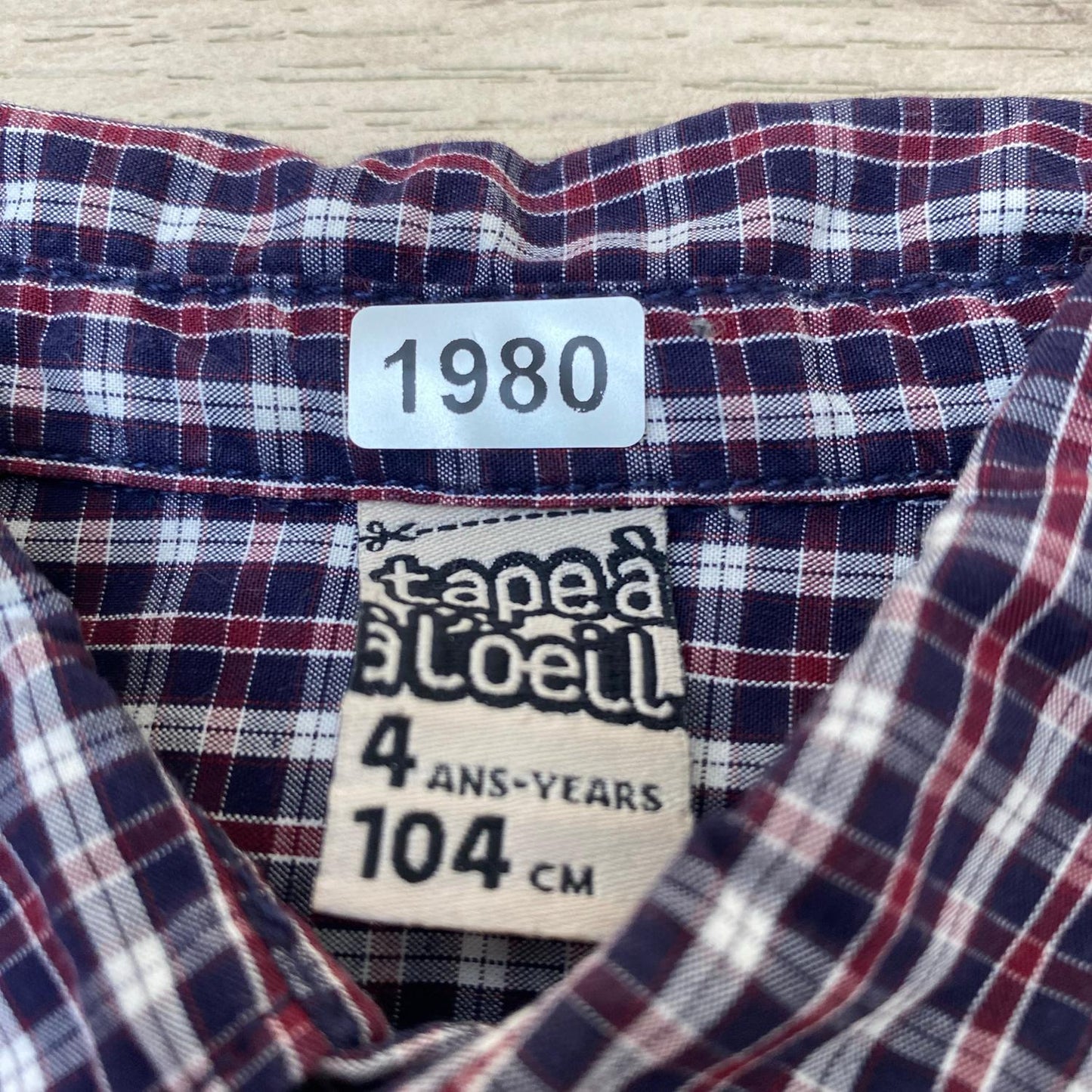 Chemise Tape à l'oeil : 4 ans