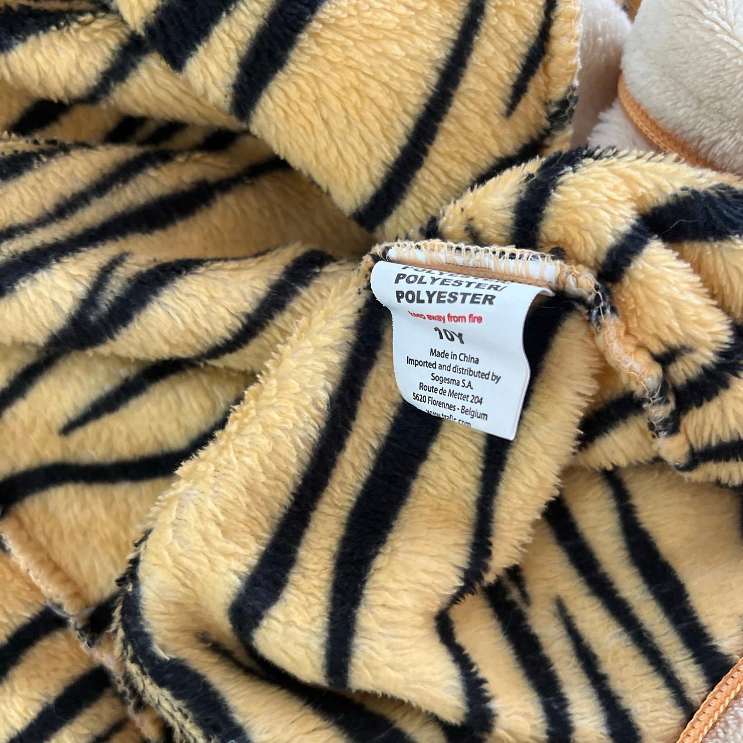 Combinaison pyjama tigre : 10 ans