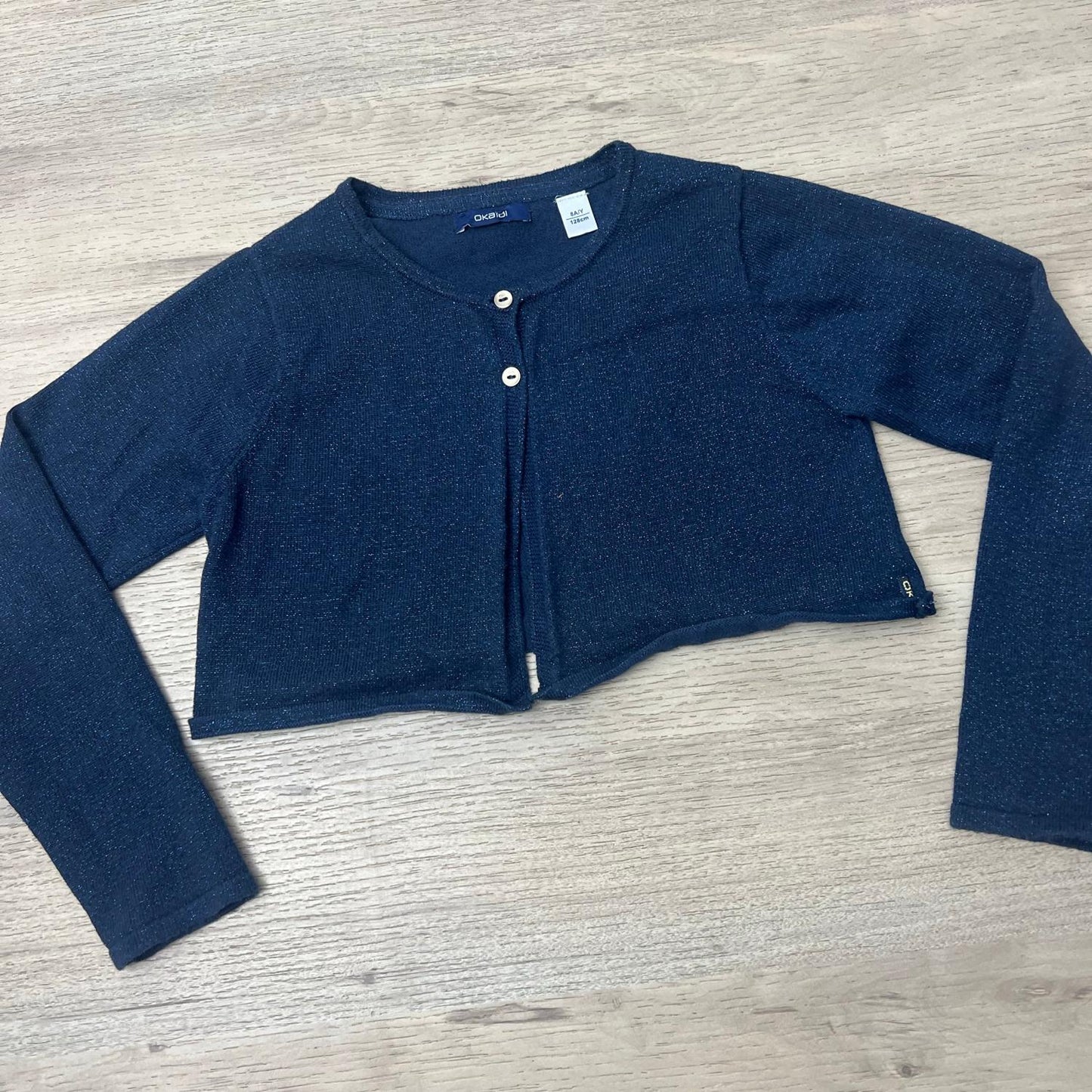 Gilet court paillettes Okaïdi : 8 ans