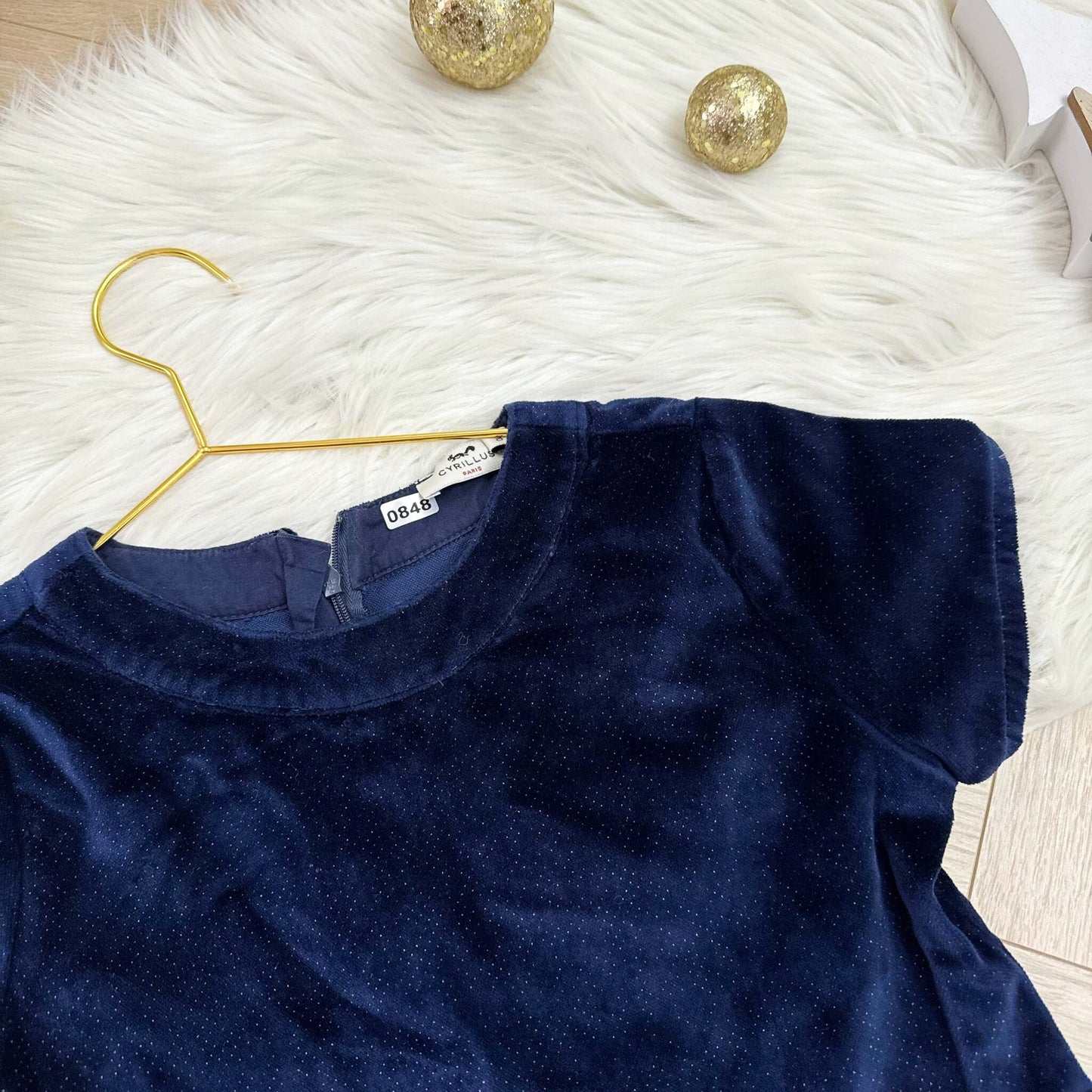 Robe velours pailleté Cyrillus : 10 ans