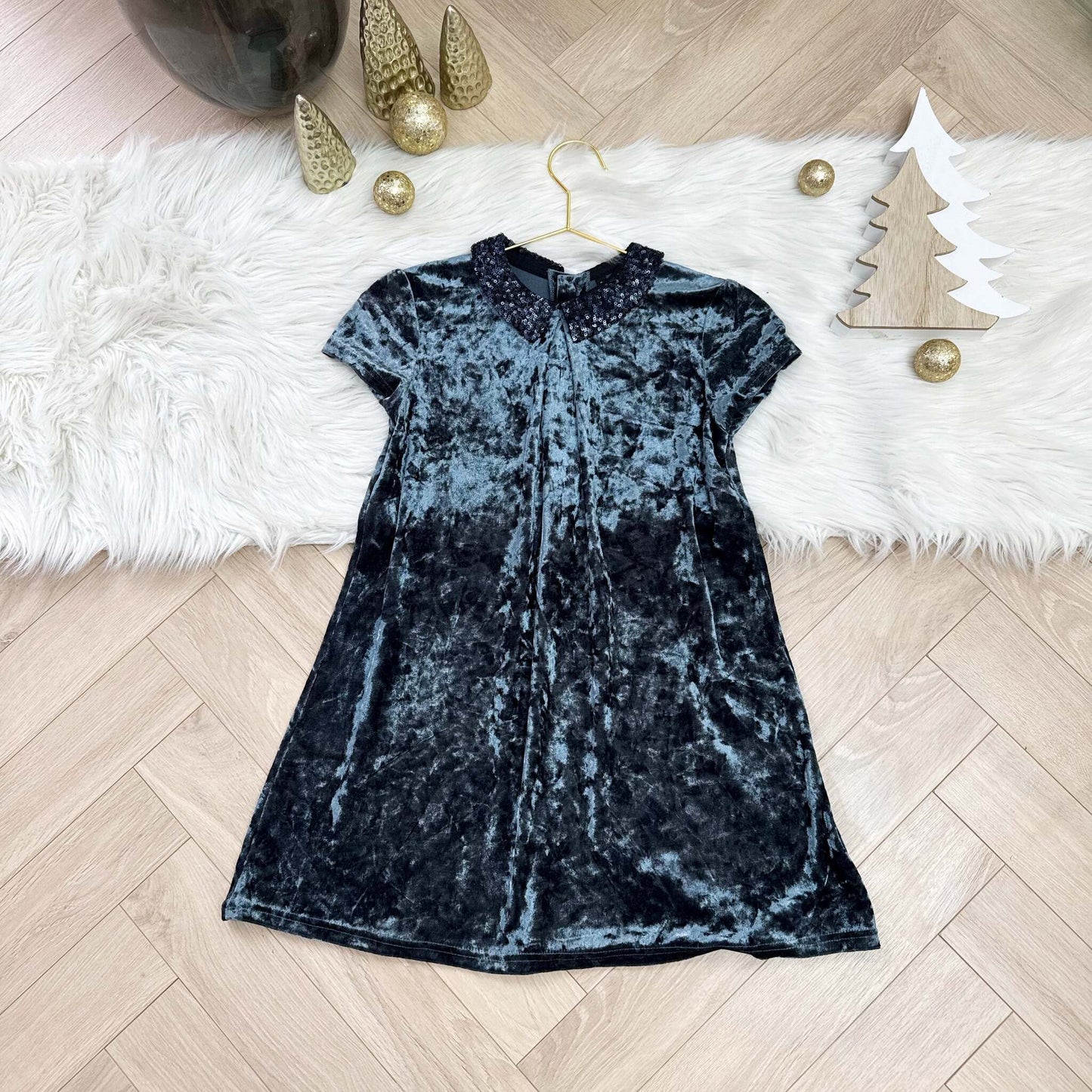 Robe velours fête Noël : 8 ans